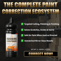 Composé de polissage de peinture automobile de qualité supérieure à grain fin, cire abrasive ultra-fine pour l'élimination des marques de tourbillons et l'amélioration de la brillance miroir