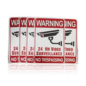 Segnale di avvertimento in alluminio senza effrazione segnale di videosorveglianza da 24 ore "senza effrazione" - Product Image 2