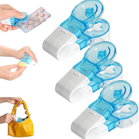 Décapant en plastique Portable Mini distributeur de stockage organisateur facile à utiliser ouvre-paquet de médecine rectangulaire pour un retrait pratique