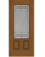 Inserts de porte en verre décoratifs isolants modernes, finition zinc-cuivre-nickel personnalisée, unité IG trempée pour entrée de villa et salle à manger