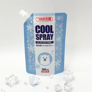 Impresión en color Embalaje de plástico PE Bolsa de pie Caño inferior Transparente a prueba de fugas CPP termosellado para líquido en aerosol frío - Product Image 4