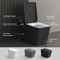 Nouveau style de sanitaires : WC intelligent à nettoyage automatique, cuvette de bidet intelligente, toilettes carrées connectées