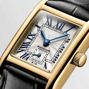 นาฬิกาข้อมืออัตโนมัติทรงสี่เหลี่ยม ตัวเลขโรมัน สายหนังจระเข้ Longinesing - Product Image 2