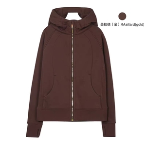 Sudadera con capucha cálida de invierno con cremallera frontal, top de alta calidad para mujer con orificio para el pulgar, sudadera con capucha, deportiva - Product Image 6