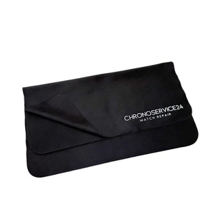 <span class=keywords><strong>Lingettes</strong></span> de nettoyage pour <span class=keywords><strong>lunettes</strong></span> de soleil noires personnalisées avec logo imprimé, 30x30cm, en microfibre, emballées individuellement - Product Image 3