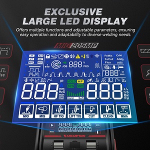 Saldatrice Multiprocesso ARCCAPTAIN IControl MIG205MP con App, Pistola a Bobina Portatile, Display LED, Macchina per Saldatura MIG Portatile - Product Image 5