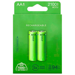 Batterie rechargeable AA 2100 mAh, idéale pour les appareils électroniques, les jouets et les télécommandes. - Product Image 1