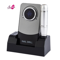Machine à ongles électrique professionnelle de bureau 45000 tr/min, puissante, pour manucure, pédicure, acrylique, rechargeable