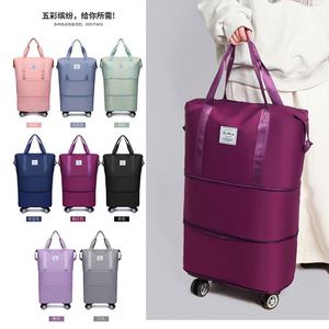 Sac de voyage polyvalent pour étudiants et professionnels, extra large, extensible, avec roulettes, compagnon de voyage multi-compartiments - Product Image 2