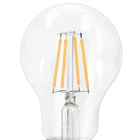 CE RoHS LED Edison Ampoule Filament Lampe E27 Base Usage Résidentiel Verre Clair CRI90 2700K Blanc Chaud Dimmable