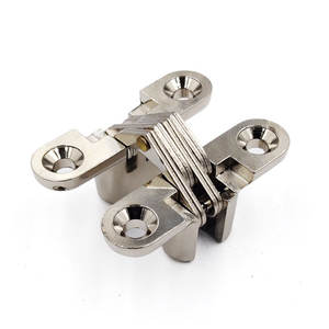 Bisagra oculta de puerta plegable directa Bisagra cruzada Bisagra de puerta de madera oculta de acero inoxidable de aleación de zinc - Product Image 4