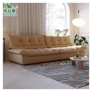 Einfache leichte Luxus-Stil Wohn möbel Wohnzimmer Sofa Fee Sofa gerade Modul Kombination Sofa Set