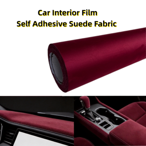 Filme Vinílico para Carro FYL Vermelho Vinho, Tecido Suede para Painel do Carro e Revestimento de Painéis de Porta - Product Image 1
