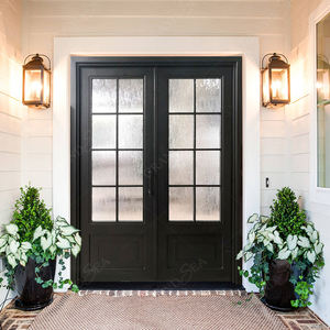 Porte en fer forgé pour villa/seigneurie, double porte en fer forgé, formes variées, porte en fer forgé économique - Product Image 4