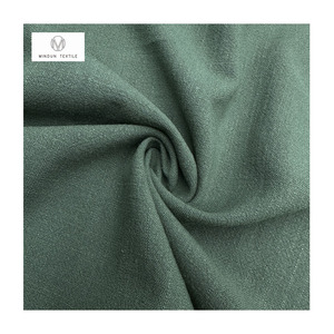 Mindun kain Linen Viscose campuran kotak-kotak 220gsm kain Linen stok banyak di batu Cina kain Linen cuci - Product Image 1