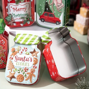 Caja de Dulces con Forma de Hombre de Jengibre - Decoración Navideña y Recuerdo para Fiestas, para Golosinas, <span class=keywords><strong>Intercambio</strong></span> de Regalos Directo - Product Image 4