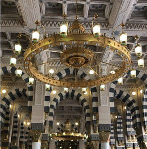 Lampu Gantung Islami Bahan Perunggu Emas Besar yang Dapat Disesuaikan, Lampu Gantung Mewah Warna Emas untuk Gereja Masjid - Product Image 3