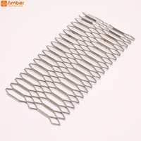 Grille métallique décorative en acier expansé et aluminium, personnalisable à prix abordable pour plafonds et grilles de voiture