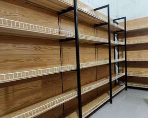 Double-Sided <b>Heavy</b>-<b>Duty</b> Metallic Pharmacy Gondola Display Racks Century United S-S-001 Floor Mount Retail Grocery Shelving for - Product Image 5