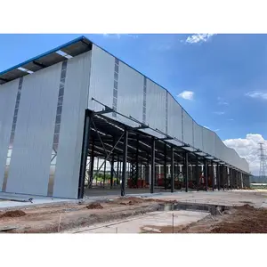 Customized prefab steel structure for warehouse for sale.new model steel structural building perforated c purlin for warehouse