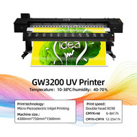 Impresora UV de Gran Formato 1.8/3.2m, Impresoras UV LED de Rollo a Rollo para Plotter, Cuero, Adhesivos, Lona, Impresión Digital