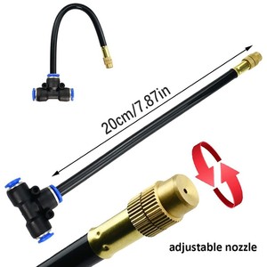 Kit d'arrosage automatique OD8mm à connexion rapide, micro-pulvérisation pour l'irrigation et l'humidification des jardins - Product Image 3