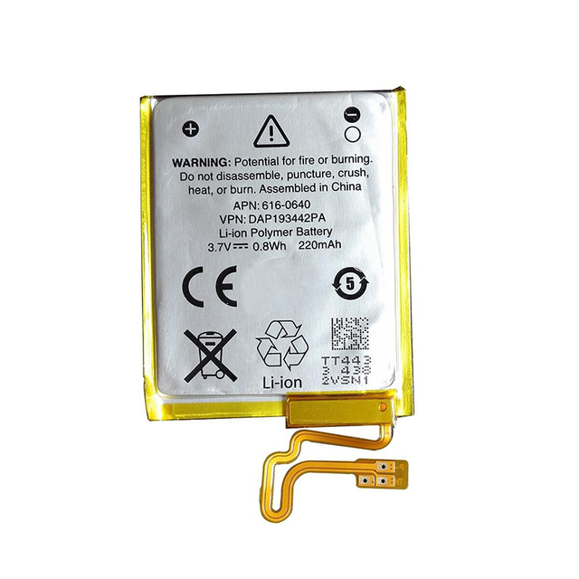 Rechargeable Li-polymer 3.7V 220mAh Battery Pack for Nano 7 A1447 in Stock