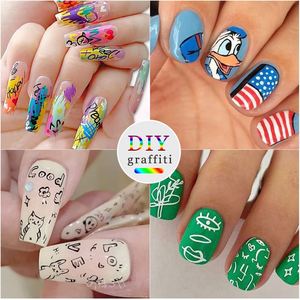 ชุดปากกาเขียนเล็บ DIY 12 สี หัวปากกาแบบไมโครพอรัส ปลอดสารพิษ เป็นมิตรกับสิ่งแวดล้อม หัวแปรงขนาดเล็ก 0.5 มม. สำหรับงานศิลปะบนเล็บระดับมืออาชีพ - Product Image 2