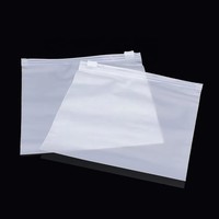 Sacs de rangement plats en EVA givré réutilisables et étanches avec fermeture éclair pour sous-vêtements et vêtements quotidiens, avec impression couleur