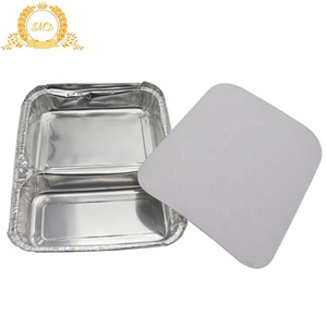 बोर्ड ढक्कन के साथ तीन डिब्बे चार डिब्बे पन्नी ट्रे - Product Image 4