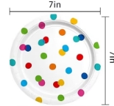 Assiette 7 pouces (lot de 16)