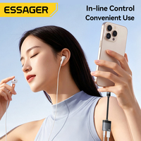 Câble adaptateur répartiteur audio et de charge USB Type C vers jack 3,5 mm 2-en-1 Essager ES-YP32 avec chargeur rapide USB-C PD 60W