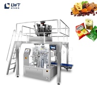 Machine d'emballage verticale pour sacs de viande en cubes, prix d'usine, avec peseuse combinée, pour l'industrie hôtelière et du vêtement, scellage arrière, composants de machines