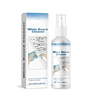 Nouveau spray nettoyant liquide pour tableau blanc effaçable à sec de 100ml avec boîte en papier