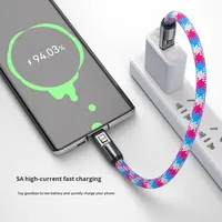 Nouveau câble de données double usage 240W à charge ultra-rapide 2025, PD240W, pour téléphone portable et ordinateur, avec cordon, Type-C USB 5A, tressé en nylon