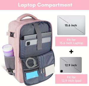 Mochila Impermeable para Portátil de Negocios con Logotipo Personalizado, Mochila para Computadora de 15.6 Pulgadas, Bolsa de Viaje de Gran Capacidad para Hombre - Product Image 5