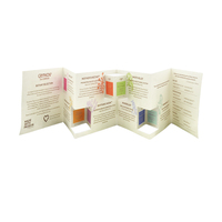 Brochure imprimée papier double face personnalisée A5 A6 taille mini Produits cosmétiques Brochure d'instructions d'impression Brochure pliée