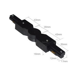 Hiện đại ép đùn nhôm 1m 1.5m 2m cửa hàng Trần chiếu sáng theo dõi hệ thống ba dây ba giai đoạn đường sắt với ép đùn nhôm theo dõi - Product Image 6
