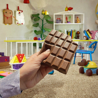 NOUVEAU Jouet anti-stress en PU souple et collant en forme de barre de chocolat, non viral sur TikTok, cadeau pour enfants et adultes, améliore l'humeur et favorise la thérapie