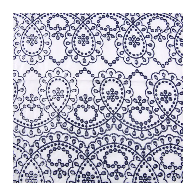 HA-17173B Customized Color 200G/M embroidery fabric cotton eyelet embroidery fabric