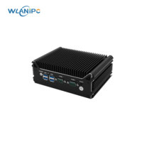 Wanlan i5 8250U PC de Escritorio Económico Integrado 2*Lan/DDR4/M.2 NVME/SATA/2*Puertos COM/Mini PC Industrial Sin Ventilador-Linux Ubuntu