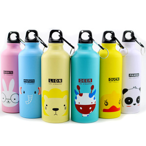 Seaygift Bán Buôn 500Ml Cá Nhân Thỏ/Sư Tử/Vịt/Deer//Voi/Panda Trẻ Em Động Vật Nhôm Thể Thao Uống Wate Chai - Product Image 1