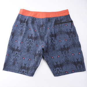 Shorts de Baño para Hombre, Azules, con Paneles Geométricos, de Secado Rápido, con Cordón Ajustable, Cintura Media, Estilo Casual, Largo Bermuda, Estampado por Sublimación - Product Image 4