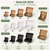 Ensemble de boîtes en carton ondulé pour l'expédition d'appareils connectés, avec insert en mousse et aménagement protecteur pour le merchandising