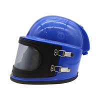 Casque de sablage industriel avec respirateur à air comprimé intégré et collier intérieur amovible pour un confort optimal