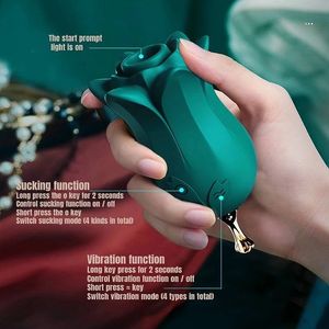 Rose Seksspeeltje Clitoris Stimulator Seksspeeltjes Borstmassageapparaat Dildo Clitoris Zuigende Roos Vibrator Voor Vrouw - Product Image 5