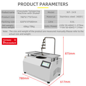 <span class=keywords><strong>Table</strong></span> de <span class=keywords><strong>vibration</strong></span> intégrée électrique de <span class=keywords><strong>Machine</strong></span> de fusion de chocolat de bonbons mous automatique de haute qualité nouveau pour la fabrication de puces - Product Image 6