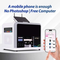 Impresora de Fundas para Teléfonos UV con Precio de Fábrica Inkit, Impresora de Inyección de Tinta Compatible con Wifi, Diseña Tu Propio Diseño