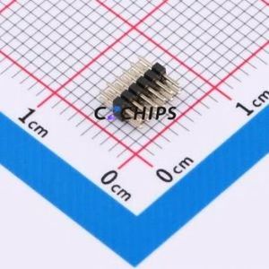 A100UP-ZS06P Pin Header Through hole Component (THT),P=1mm Connector ( Pin Structure: 2x6P )( Pitch: 1mm )( Row Spacing: 1mm ) - Product Image 1