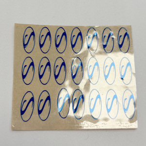 Metal Nickel UV Resistant Self-Adhesive Durable Oil Proof Gold Foil Logo Transfer Stickers for Charging <strong>Plug</strong> <strong>Labels</strong> - Product Image 4